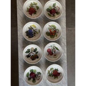 Set Of 8 Vintage Portmeirion Pomona Williams England 8.5” Rimmed Soup Pasta Bowl